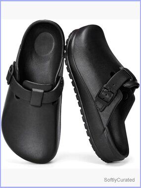 Arch Support Clogs Slip Resistant Orthopedic Work Shoes Comfort Slip-On Cushion